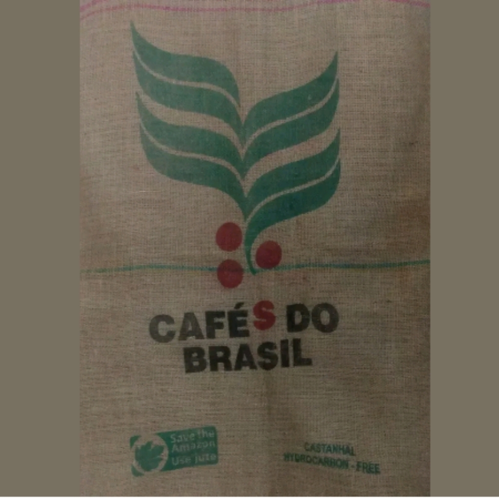 Lrg Cafe S Do BRASIL Save the Amazon Burlap Sack